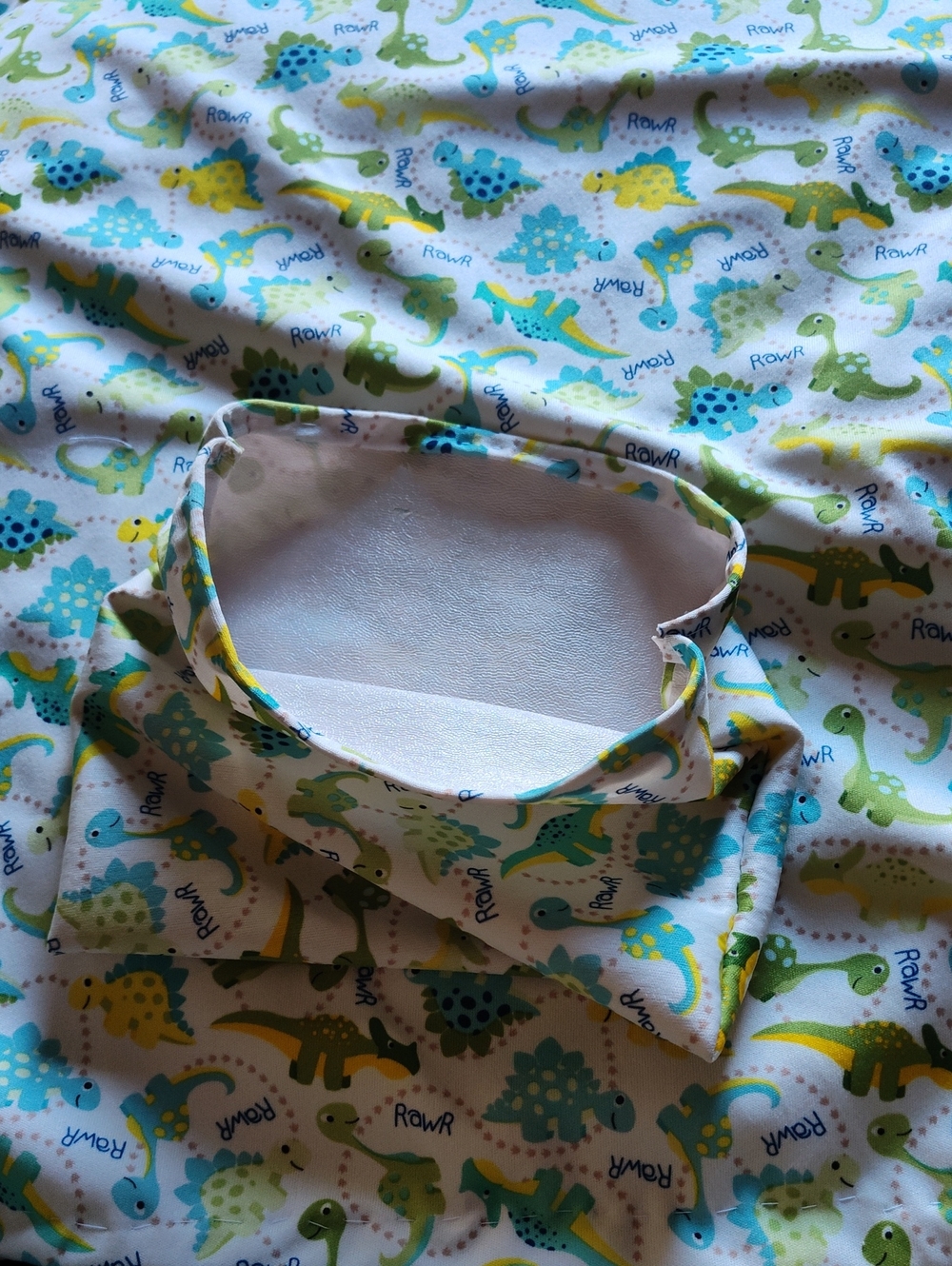 Waterproof Changing Pad With Pouch Cute Dinosaur Print